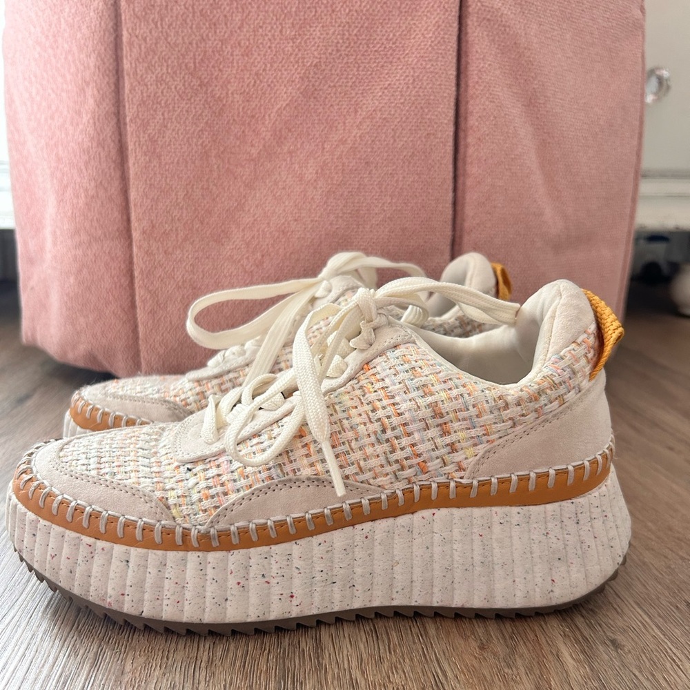 Universal Thread Tweed Multicolor Platform Sneake… - image 1